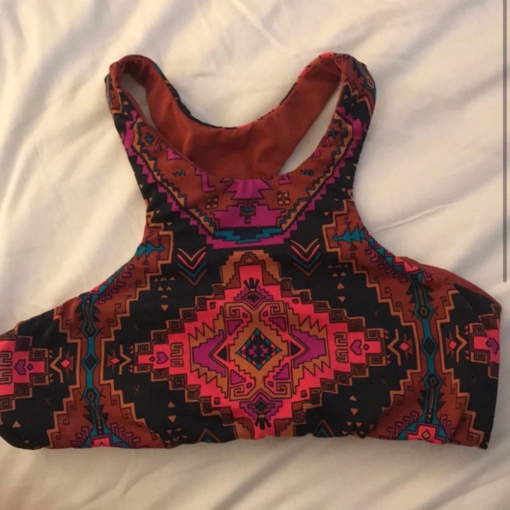 PACSUN Tribal bikini top high neck